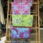 Samples from a previous snow dye experiment