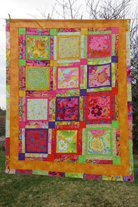 Finished lunch box challenge quilt