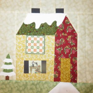 My one finished block, Holly's Quilt Room